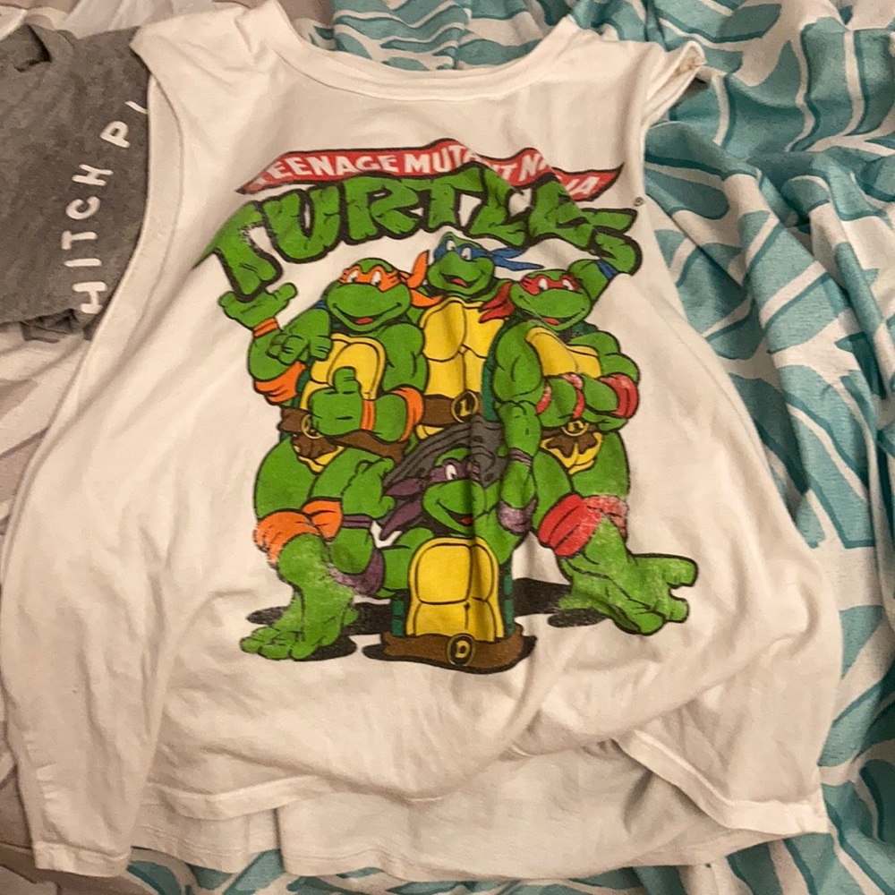 Ninja turtle tank top size small in women’s